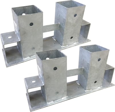 Stapel Hulp - Hout Frame - Haardhout Opslag - Verstelbaar - 34 x 10 x 15 cm - Verzinkt