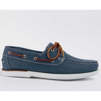 Náutico Casual De Piel Para Hombre. Purapiel Puranautic11 103026 41 blauw