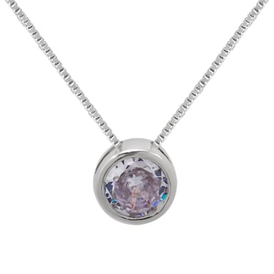 WeLoveSilver - zilveren ketting - dames - kristal - luxe verpakking