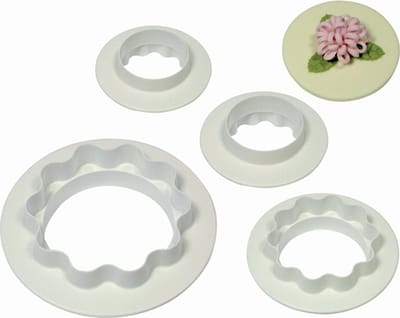 PME Round & Wavy Edge Cutter set/4