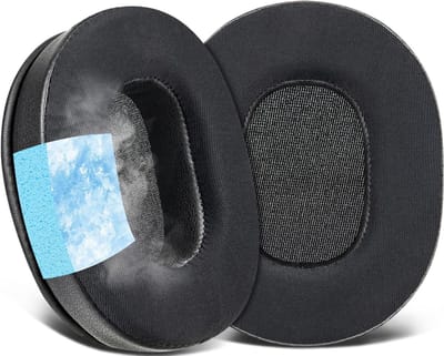 Dailygoods - SOULWIT Koelende Gel Oorkussens Vervanging voor Sony MDR NC8/MDRNC8 Hoofdtelefoon, Earpads Cushions met IJszijde Stof, Hoog-Dichtheid Schuim