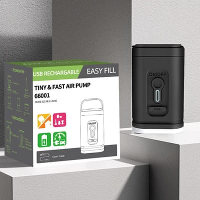 Nieuwe USB-lithiumbatterij Verlichting Elektrische pomp Draagbare buitenluchtpomp Opladen en pompen Elektrische luchtpomp voor tweeërlei gebruik