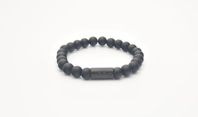 Josh-9313-Armband-Mat zwart-Heren-20,5cm