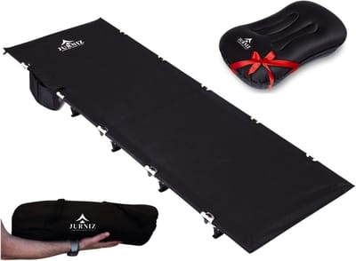 Ultralicht opvouwbaar campingbed met kussen voor volwassenen en kinderen tot 150kg