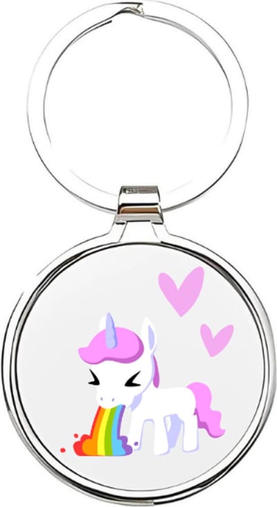 Akyol - Eenhoorn Sleutelhanger - unicorn - dierenliefhebbers - Regenboog eenhoorn - pegasus - eenhoornsveulen - magisch dier - fabeldier - eenhoorns - sprookjes - paard - paardenmeisje - unicorn sleutelhanger - cadeau voor meisjes - - 4 x 7,5 CM