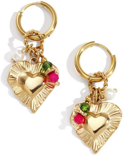 Heart Happy Geboorte oorbellen - September - Verkleurt Niet - Cadeau - Goudlief