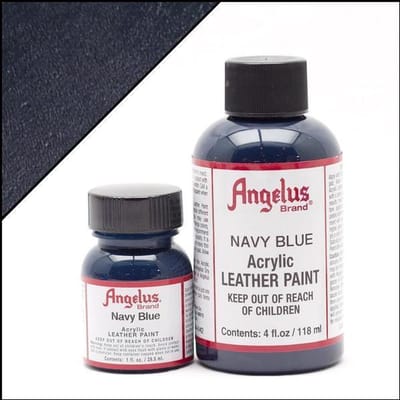 Angelus leerverf Navy Blauw 118ml/4oz - Voor glad lederen oppervlakken van o.a. schoenen, tassen en jassen