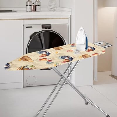 Strijkplankhoes - Textielhoes - Strijktafel Bescherming - Universele Pasvorm - 150x55 cm - Kippenpatroon