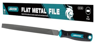 Platte metalen vijl 25,5 cm - Handvijl voor metaalbewerking, hout en kunststof
