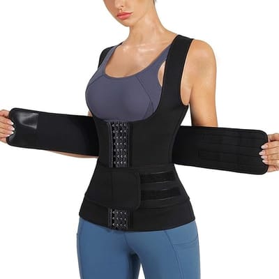 Neopreen Taille Trainer met Gordel - Shapewear Tanktop voor Vrouwen