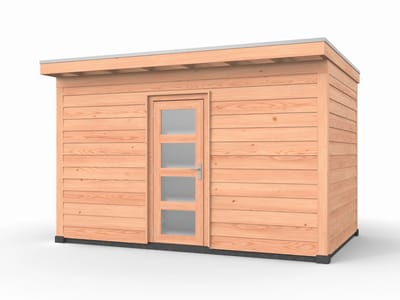 Douglas overkapping, 400 x 250, met schuur, Westwood Comfort Plus
