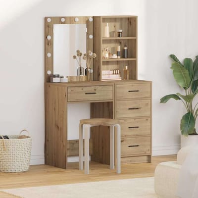 vidaXL - Kaptafel - 2 - st - Bruin - 50 - x - 41 - x - 135 - cm - Bewerkt - hout