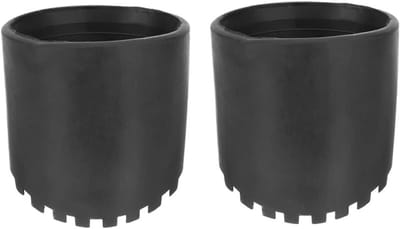 Laddervoeten Beschermhoes - Ladder Accessoires - Vloer Beschermen - Verdikt Antislip Ontwerp - 10X9.5CM - Zwart