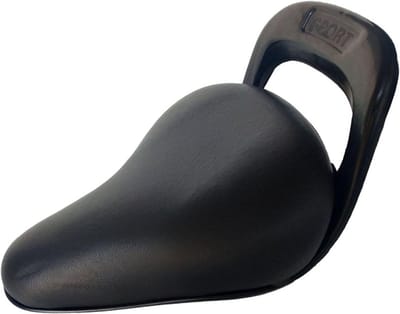 Kinderfietszadel - Fietszitje kind - Comfortabel fietsen - Met handvat - 20 cm lang - Zwart