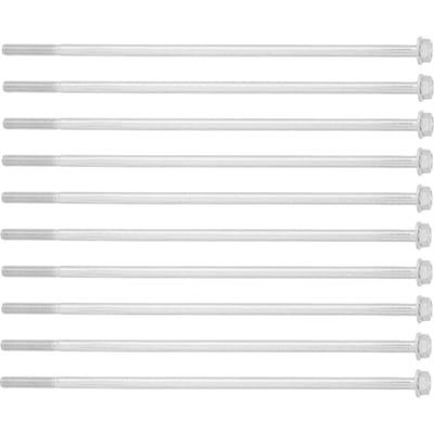 10 Pièces Boulon à Bride Long M8x235 Vis à Bride à Tête Hexagonale Pièces de Rechange pour Générateur à Essence