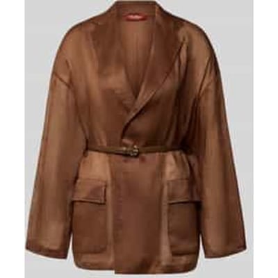 Relaxed fit lange blazer met reverskraag model 'FATTO'