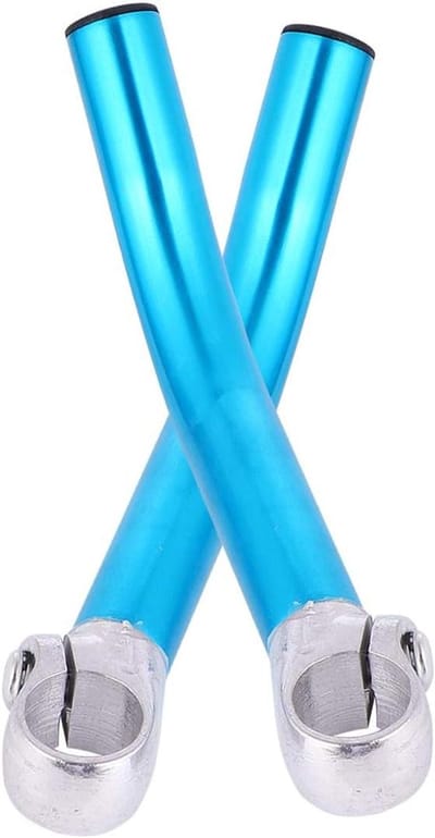 Fietsstuur Metaal - Stuurvervanger - Offroad Fietsen - Antislip Grip - 19.5 cm - Blauw