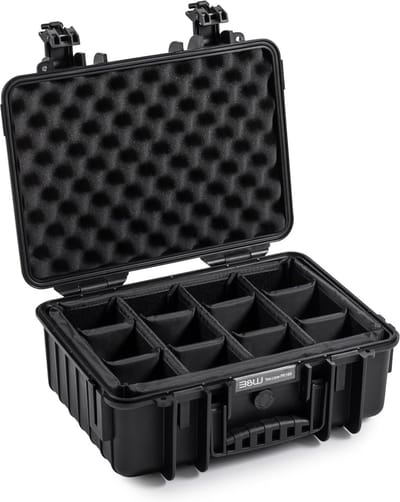 Opbergkoffer - Robuuste Koffer - Apparatuur Beschermen - Waterdicht Stofdicht - 27 cm Buitenmaat - Zwart