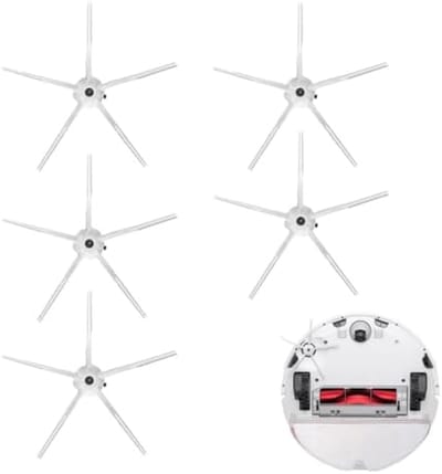 PromoHome Siliconen Zijborstels - 5 Stuks - Geschikt voor Roborock S7/Q7 Max/S7 MaxV/S7 MaxV Ultra/S7 Pro Ultra/S4/S5/S6 en E