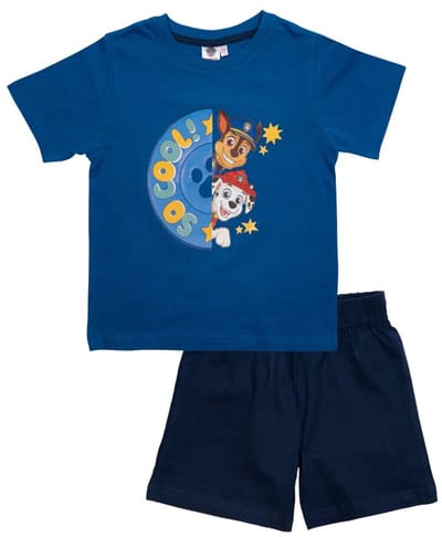 Paw Patrol Pyjama / Shortama - So Cool - Blauw - Katoen - maat 110/116