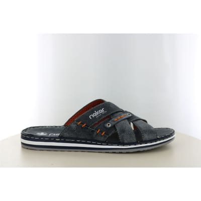 Rieker Slippers blauw Synthetisch - Maat 41