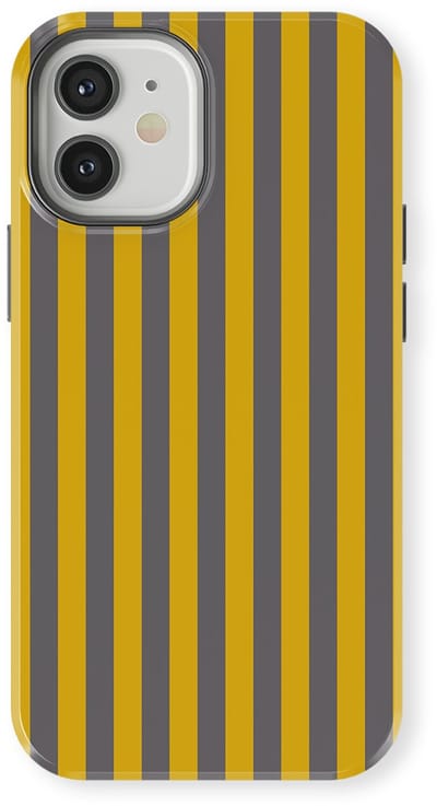 DripCase Gestreept Hoesje geschikt voor iPhone 12 | Backcover met Mag | Stripes Motief | Trendy Case geschikt voor iPhone 12 met Strepen Gravel Lane