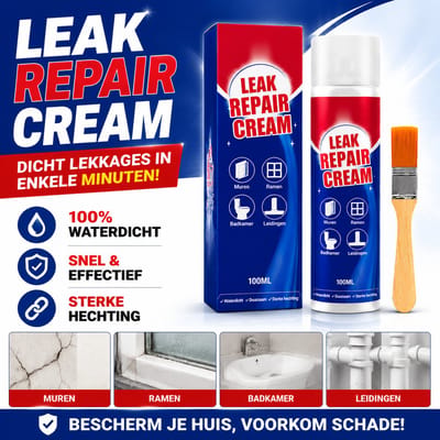 JAYSUING Pro - Waterdichte Reparatie Set - Tegen Lekkages in Pijpleidingen & Wand - Sterke Houdkracht, Mild Ingrediënten - Voor Binnen & Buiten - 100ml