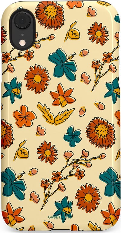 Casetastic Hoesje Geschikt voor Apple iPhone Xr - Stijlvolle Beschermende Duo-layer Case - Boranisch veld