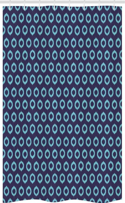 ABAKUHAUS Douchescherm Geometrisch – 120x180 cm – Polyester, Violetblauw