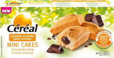 Céréal Mini Cakes Chocoladevulling - 3 x 150 gr - Voordeelverpakking