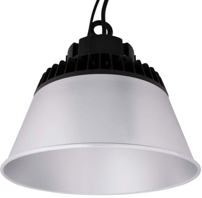 Ledvion - LED High bay, Met Reflector, 60°, IP65, 150-120-85W, 175 lm/W, Driver, 4000K, Dimbaar, UFO lamp voor, werkplaatsverlichting, halverlichting, plafondlamp werkplaats