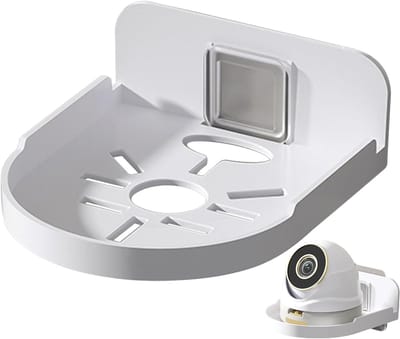 Camera muurbeugel - Veiligheidscamera houder - Veilige montage - Zelfklevende basis - 43 x 25 x 43 mm - Wit