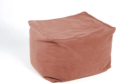 Poef Fauteuil Kruk - Zitzak Zitkussen Vloerkussen - Ontspannen Zitten - Gebreid Fluweel - 60x50x40cm - Roze