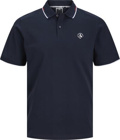 JACK&JONES JCOHASS LOGO POLO SS LN Heren Poloshirt - Maat S