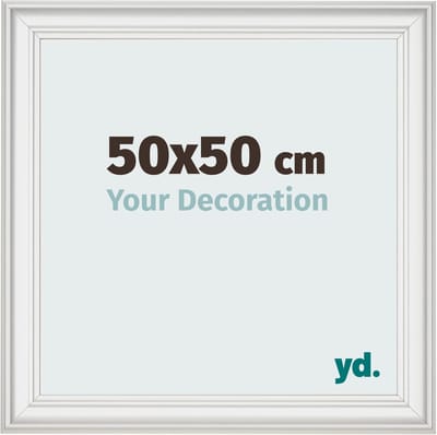 Your Decoration - Fotolijst 50x50 cm - MDF - Wit Geveegd - Lazio