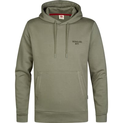 Petrol Industries - Heren Katoenen hoodie redwood - Groen - Maat S