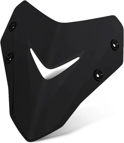 Motor Windscherm - Windgeleider - Rijcomfort Verbeteren - Optimale Aerodynamica - 300 gram - Zwart