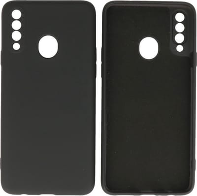 Hoesje Geschikt voor de Samsung Galaxy A20s - Fashion Color Backcover Telefoonhoesje - Zwart