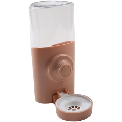 Bouteille d'eau pour lapin Distributeur d'eau suspendu Abreuvoir Cage Caisse Clapier Lapin Chien Chat Chinchilla Furet Cochon d'Inde Écureuil Hérisson rose