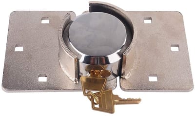 Dailygoods- Hangslot 73 mm - Robuust Cilinderslot - Vervangend Veiligheidsslot - Volledig Gesloten Beugel - Diefstalbeveiliging - 2 Sleutels inbegrepen