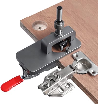Dailygoods- Scharnierboormallen 35 mm - Houtbewerking - Doe-het-zelf - 8 Stuks - Aluminiumlegering - Voor verborgen deurscharnieren - Boormal