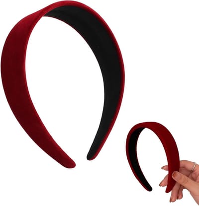 Stijlvolle Rode Fluwelen Haarband voor Vrouwen en Meisjes - Zacht, Comfortabel en Modieus Haaraccessoire