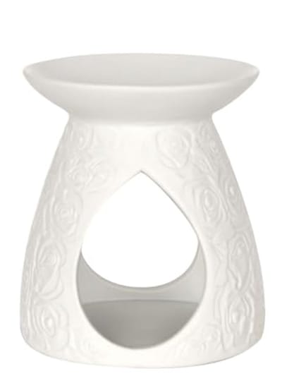 Elegante geurbrander met rozenmotief voor geurverspreiding