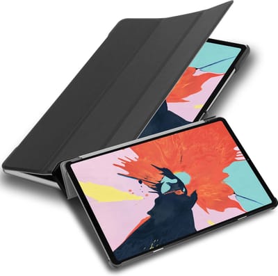 Cadorabo Tablet Hoesje geschikt voor Apple iPad PRO 11 2020 (11 Zoll) in SATIJN ZWART - Ultra dun beschermend geval met automatische Wake Up en Stand functie Book Case Cover Etui