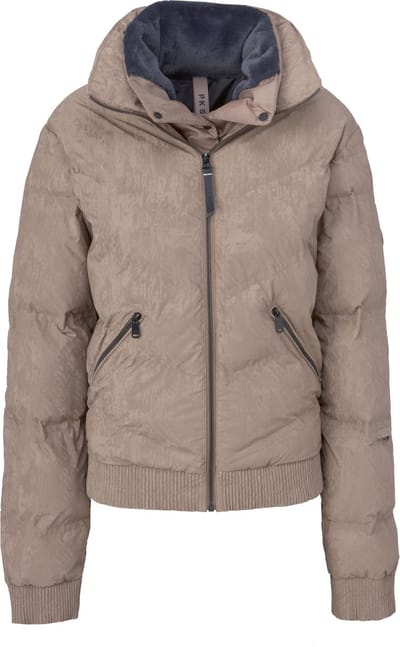 PK International - Winterjas - Dames - Wintersport - Waterdicht - Ademend - Winddicht - Gewatteerd - Capuchon - Boston - Beige - 158
