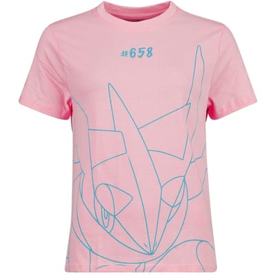 Pokémon - Gaming T-shirt - Greninja - M tot XL - voor Vrouwen - lichtroze