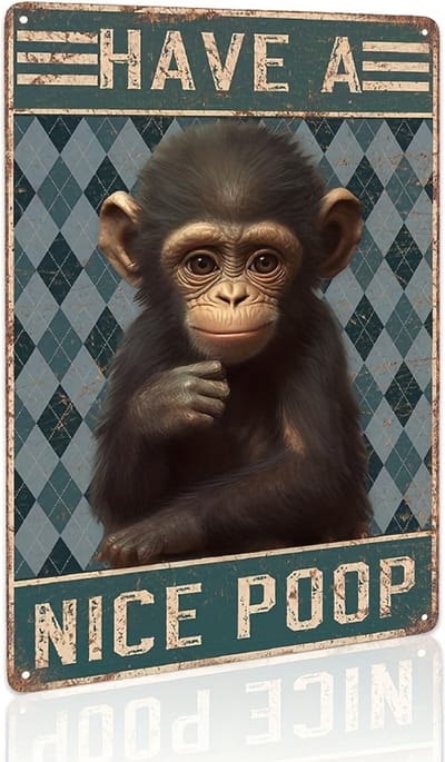 Nivard Have A Nice Poop - Are You Pooping Cat - Are You Pooping - Your Butt Napkins My Lord - Grappige Poster - 20x30cm