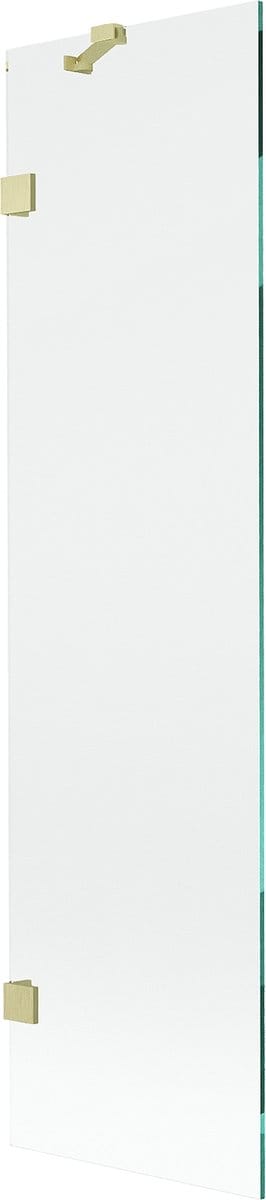 Mexen Lunar badwand 1-delig 50 x 150 , transparant, goud geborsteld - 897-050-000-55-00
