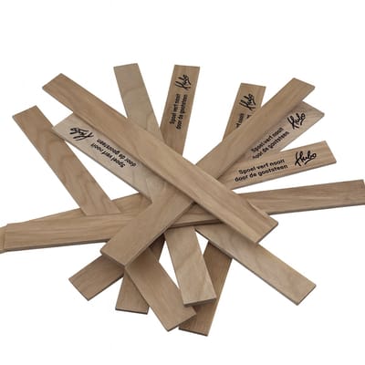 HUBO roerhout voor verf - 23 x 2 cm – 25 Stuks – Onbehandeld FSC Hout – Ook voor Hobby & Modelbouw