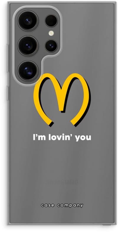 Case Company® - Hoesje geschikt voor Samsung Galaxy S24 Ultra hoesje - I'm lovin' you - Soft Cover Telefoonhoesje - Bescherming aan alle Kanten en Schermrand